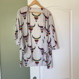 Serape Steer Cardigan
